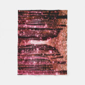 Magische bos perzik roze fleece deken (Voorkant)