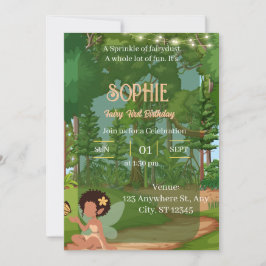 Magische Bosfee met Vlinder  Kaart