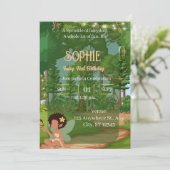 Magische Bosfee met Vlinder  Kaart (Staand voorkant)