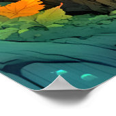 magische bosfee poster (Hoek)