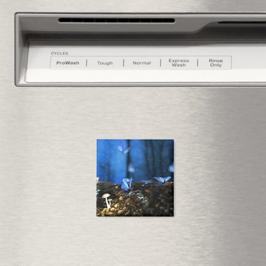 Magische Bossen met botervliegen en paddenstoelen Magneet (Insitu (Vaatwasser))