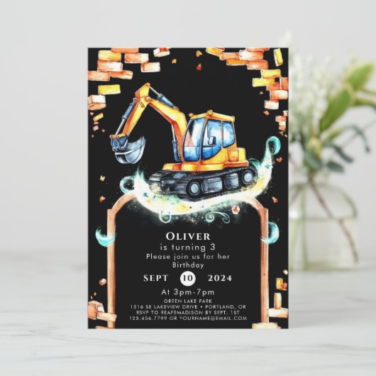 Magische Bouwer Verjaardag Kaart (Staand voorkant)