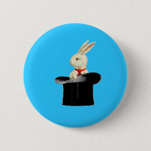 magische bovenhoed konijn ronde button 5,7 cm
