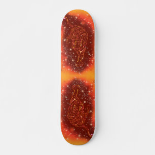Magische brandscheerapparaten die op de Sterrennac Skateboard