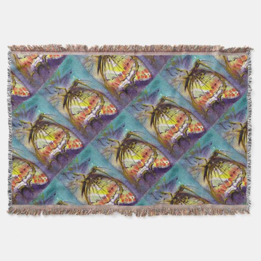 MAGISCHE BUTTERFLES DEKEN (Voorkant)