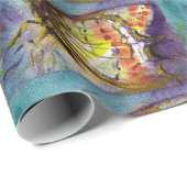 MAGISCHE BUTTERFLES IN BLAUW CADEAUPAPIER (Rol Hoek)
