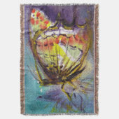 MAGISCHE BUTTERFLES IN BLAUW DEKEN (Voorkant Verticaal)