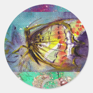 MAGISCHE BUTTERFLES RONDE STICKER