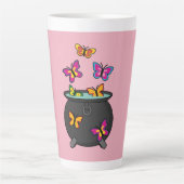 Magische Butterflies uit een Cauldron Latte Mok (Voorkant)