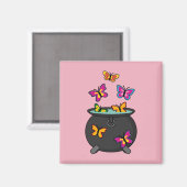 Magische Butterflies uit een Cauldron Magneet (Voorkant / Achterkant)