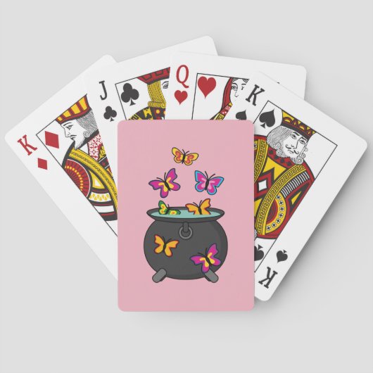 Magische Butterflies uit een Cauldron Pokerkaarten (Achterkant)