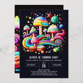 Magische Candyland Verjaardag Kaart (Voorkant / Achterkant)