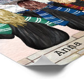 Magische Castle Wizard Portret, snijdbaar afdrukke Poster (Hoek)