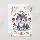 Magische Charming Wolf Bedankkaart (Voorkant / Achterkant)