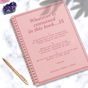 Magische Creatie Box Roze Girly Manifestatie Notitieboek