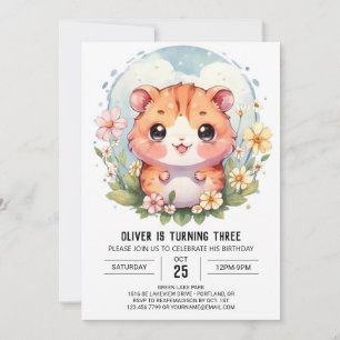 Magische Cute Hamster Verjaardag Kaart