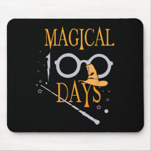 Magische dagen van school 100e dag leraar studente muismat