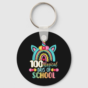 Magische dagen van school eenhoorn regenboog leraa sleutelhanger