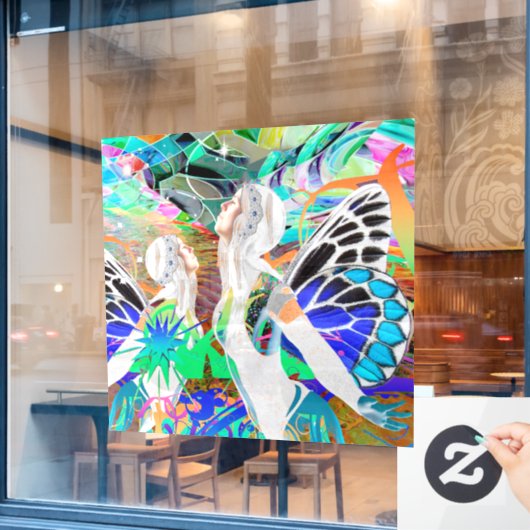 Magische Dans Raamsticker (Cafe Raam)
