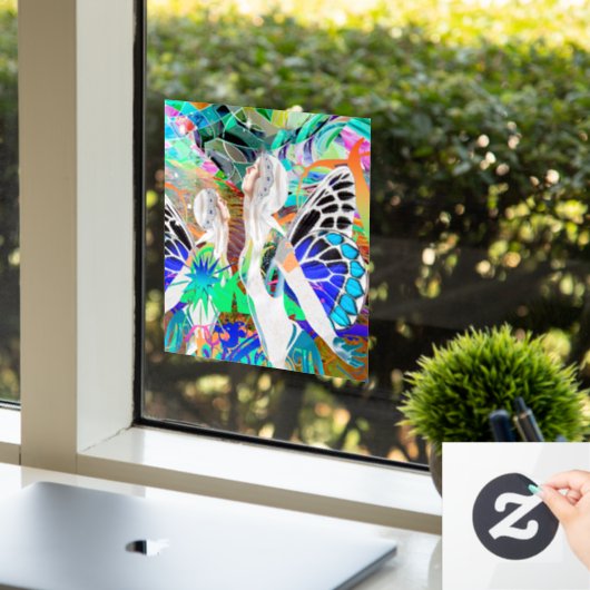 Magische dans Window Cling Raamsticker (Kantoor)