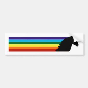 Magische DashinRainbow eenhoorn bumpersticker