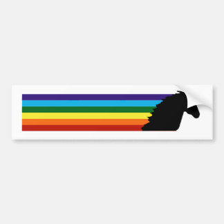 Magische DashinRainbow eenhoorn bumpersticker