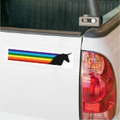 Magische dashinRainbow unicorn-bumper Bumpersticker (Op Truck)