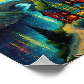 Magische Dorpskunst Poster (Hoek)