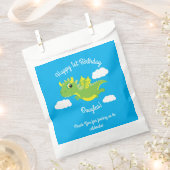 Magische Dragon Schattige 1e Verjaardagsfeestje Fa Bedankzakje (Geknipt)