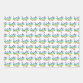 Magische drakenpasteelpatroonthema inpakpapier vel (Voorkant 2)