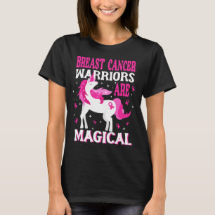 Magische eenhoorn borstkanker krijger t-shirt