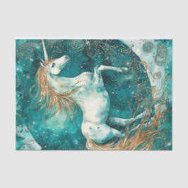 Magische eenhoorn decoupage tissuepapier