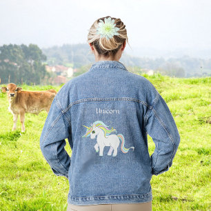 Magische Eenhoorn Denim Jacket