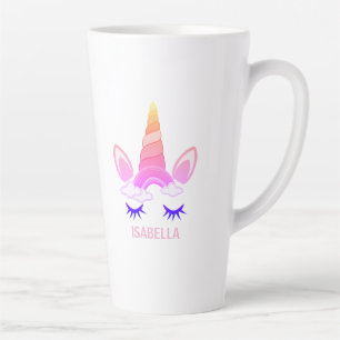 Magische Eenhoorn Gepersonaliseerde Naam Latte Mok