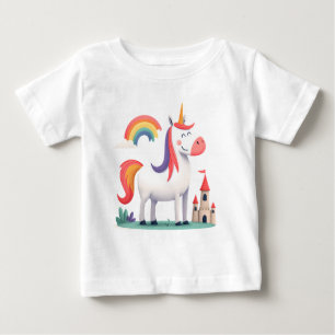 Magische Eenhoorn met Kasteel en Regenboog – Kinde