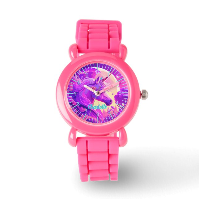 Magische Eenhoorn onder het maanlicht Horloge (Voorkant)