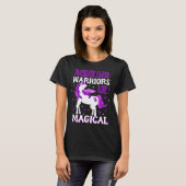 Magische Eenhoorn Pancreatic Cancer Warrior T-shir T-shirt (Voorkant volledig)