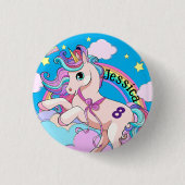 Magische Eenhoorn Party badge Button (Voorkant)