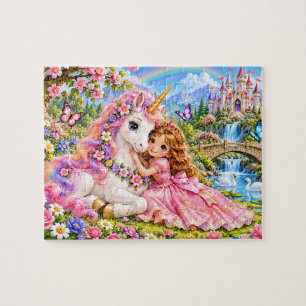 Magische Eenhoorn Prinses Fantasie Legpuzzel