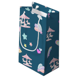 Magische Eenhoorn regenboog carrousel patroon verj Klein Cadeauzakje