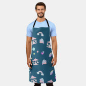 Magische Eenhoorn regenboog carrousel patroon verj Schort (Gedragen)