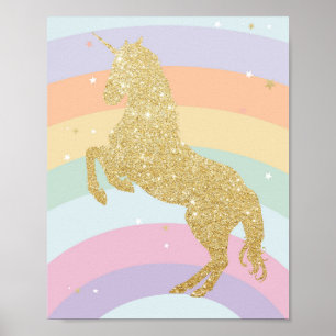 MAGISCHE EENHOORN REGENBOOG POSTER