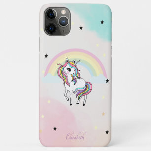 Magische Eenhoorn, Regenboog, Sterren iPhone 11 Pro Max Hoesje