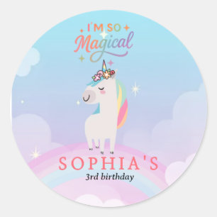 Magische Eenhoorn Regenboog Sticker