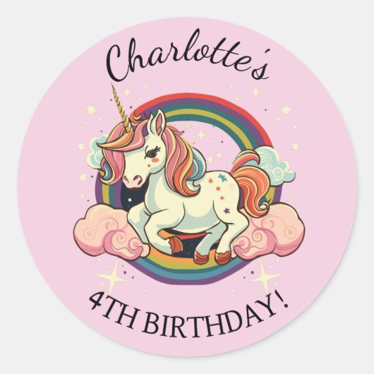 Magische eenhoorn stickers (Voorkant)