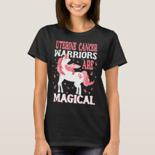 Magische Eenhoorn Uteruskanker Warrior T-shirt