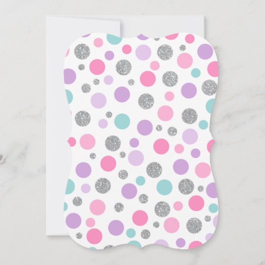 Magische Eenhoorn Verjaardag Uitnodiging Roze & Zi (Achterkant)