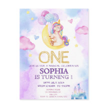 Magische Eenhoorns Paarse Waterverf Verjaardagsfee