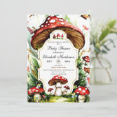 Magische Eenvoudige Paddestoel Baby shower Kaart (Staand voorkant)