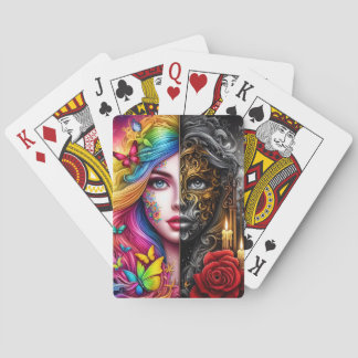 Magische Elfen Dualiteit - Dag - Nacht Riken Pokerkaarten